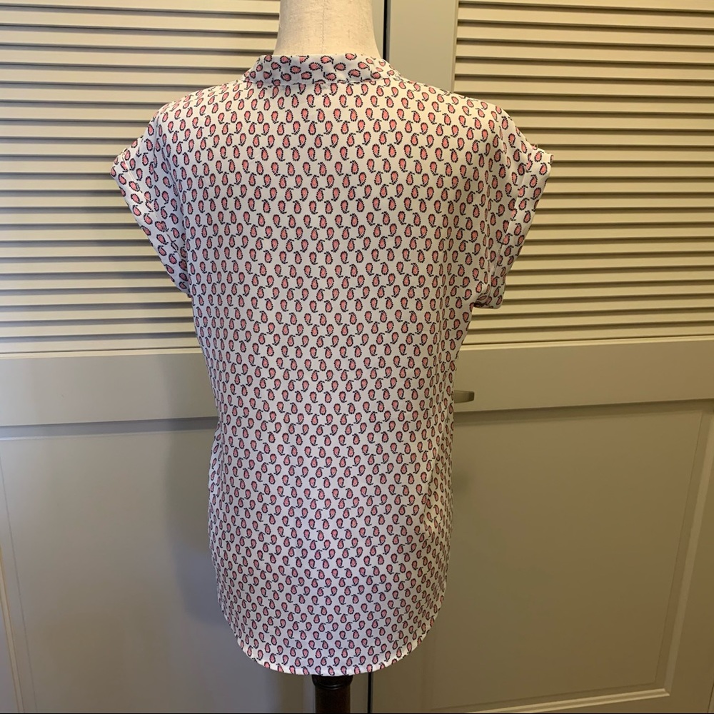 Pleione Print Blouse Cuffed Sleeve XS - Picture 2 of 7